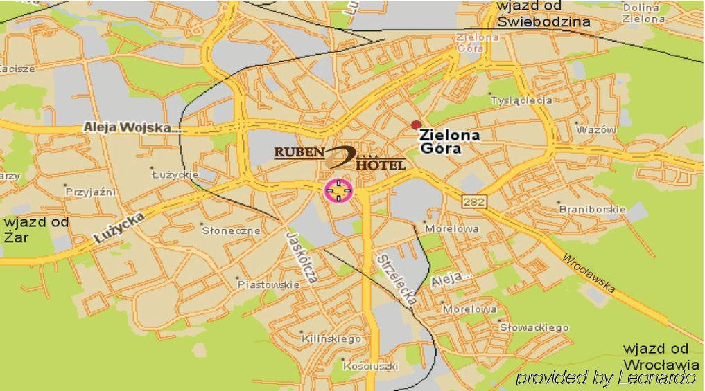 Ruben Hotel Zielona Gora ภายนอก รูปภาพ